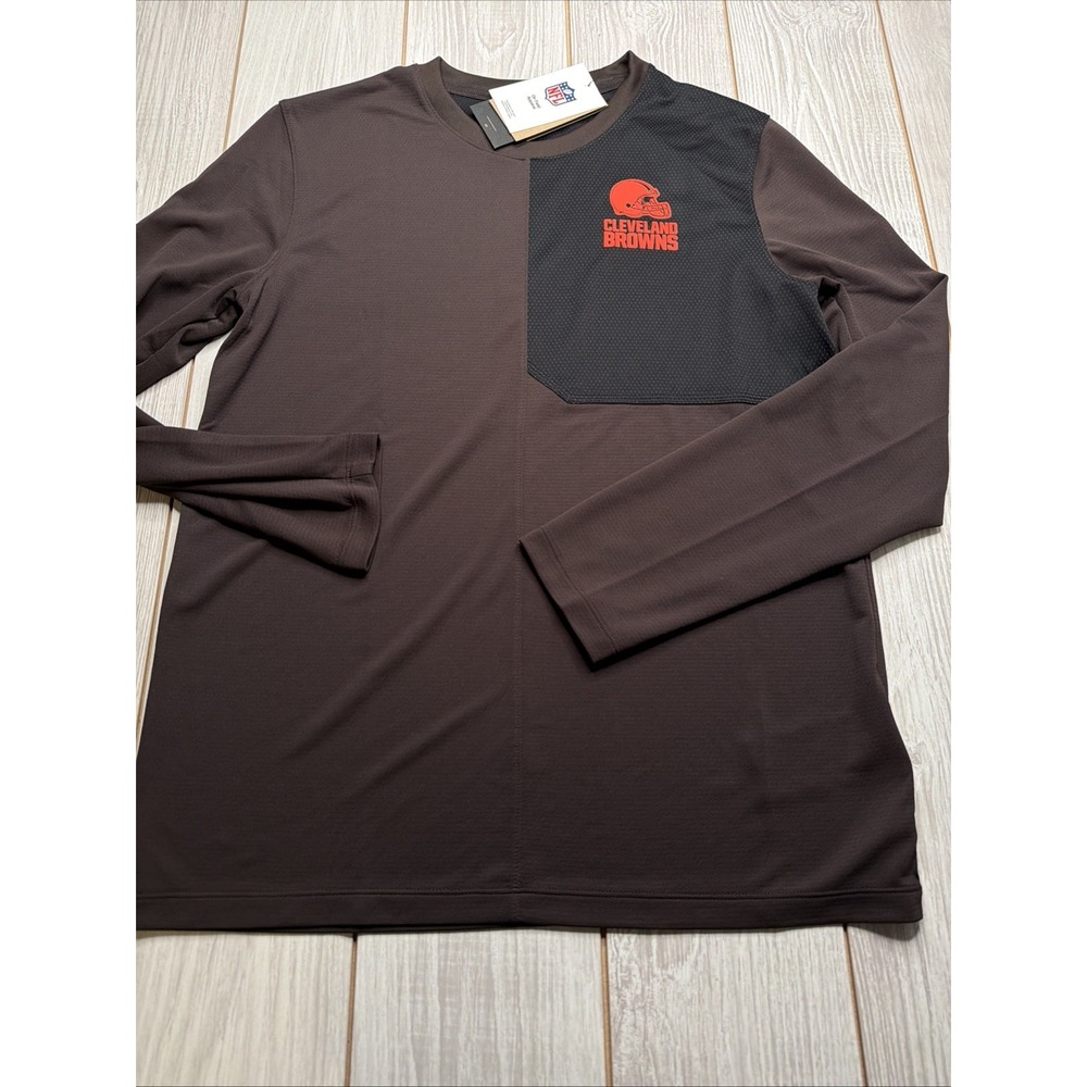 New Nike Cleveland Browns Mens Football Long sleeve Shirt Size Medium On Field